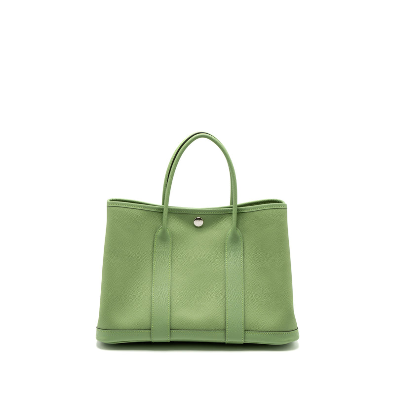 Hermes Garden Party 30 Epsom Vert Criquet SHW Stamp U