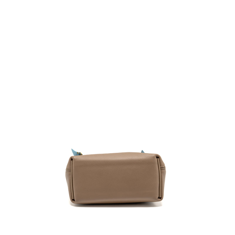 Hermes Mini 24/24 2424-21 Bag Evercolor Etoupe SHW Stamp B