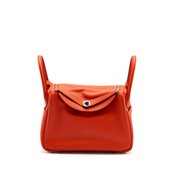 Hermes Lindy 30 Swift Leather Red SHW Stamp X