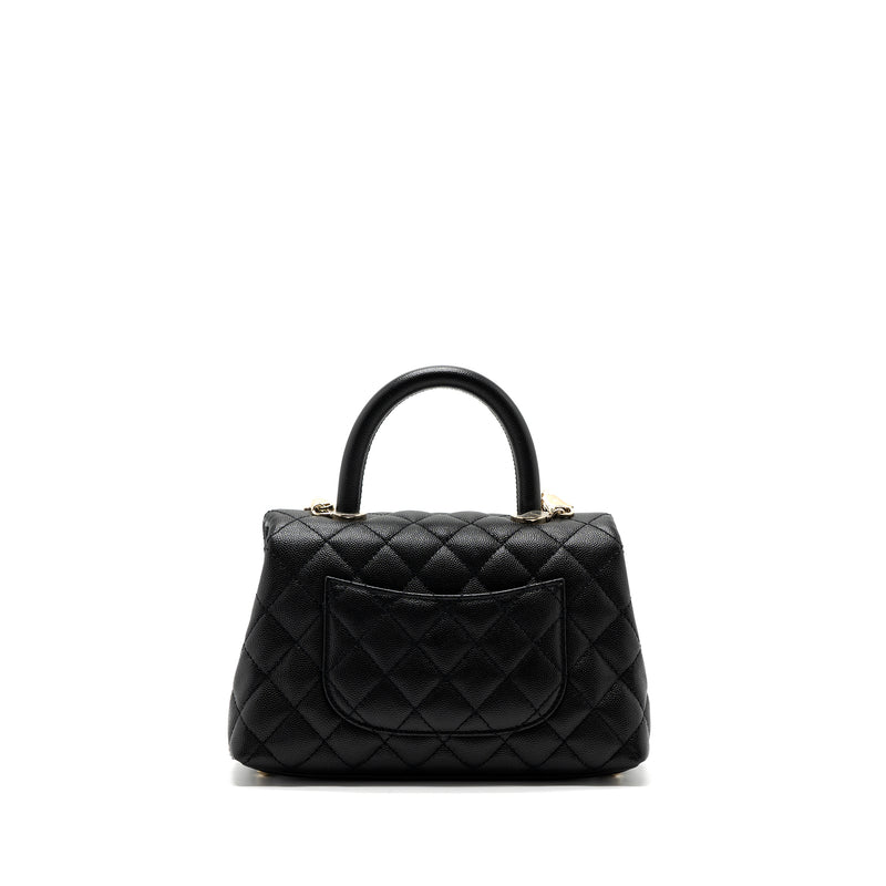 Chanel Small Coco Handle Caviar Black LGHW