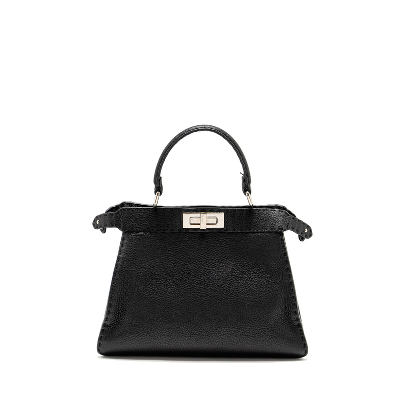 Fendi Medium Peekaboo Bag Calfskin Black SHW