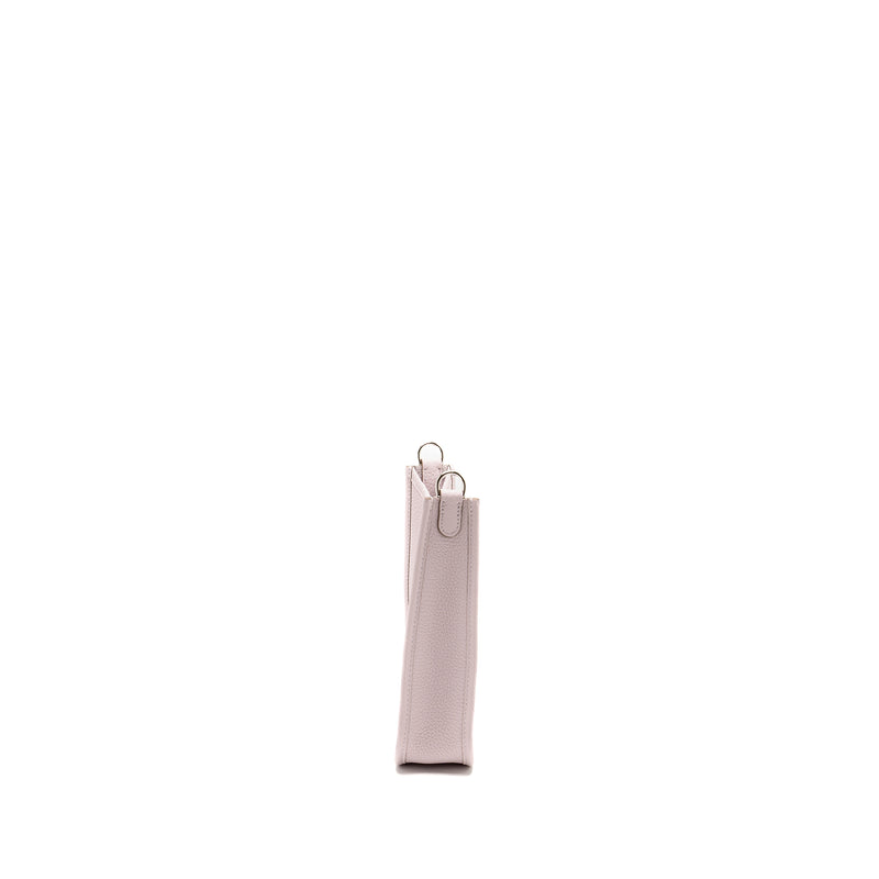 Hermes Mini Evelyne Clemence Mauve Pale SHW Stamp W