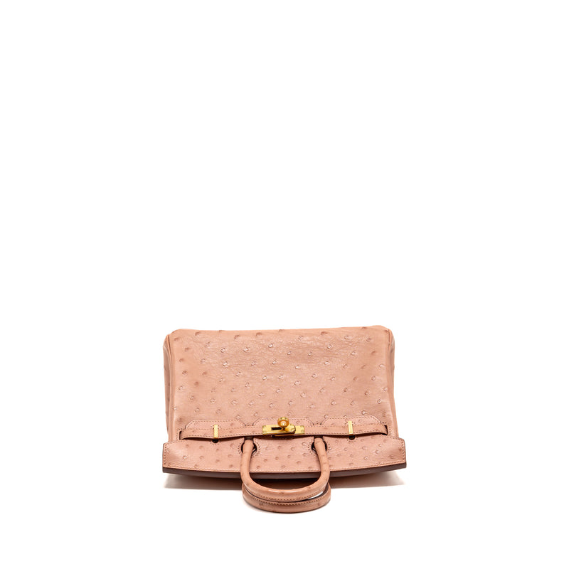 Hermes birkin 25 ostrich 94 Terre cutie GHW stamp B