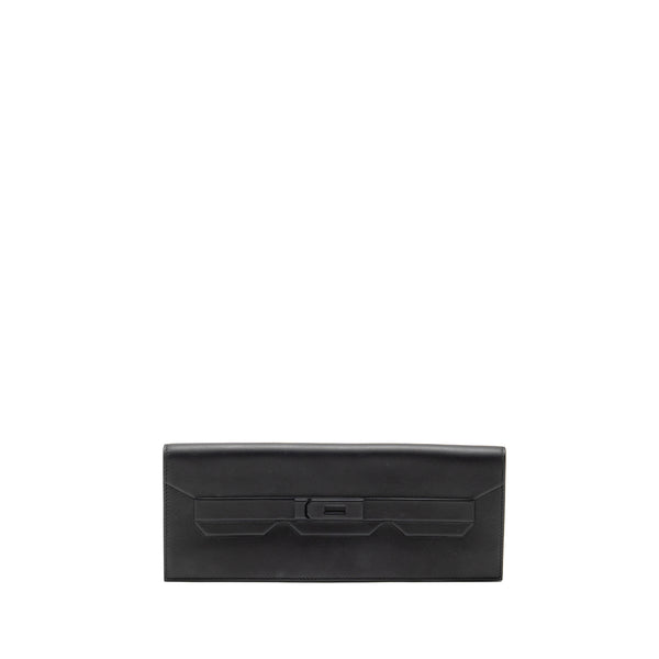 Hermes Birkin Shadow Pochette Swift Black Stamp B