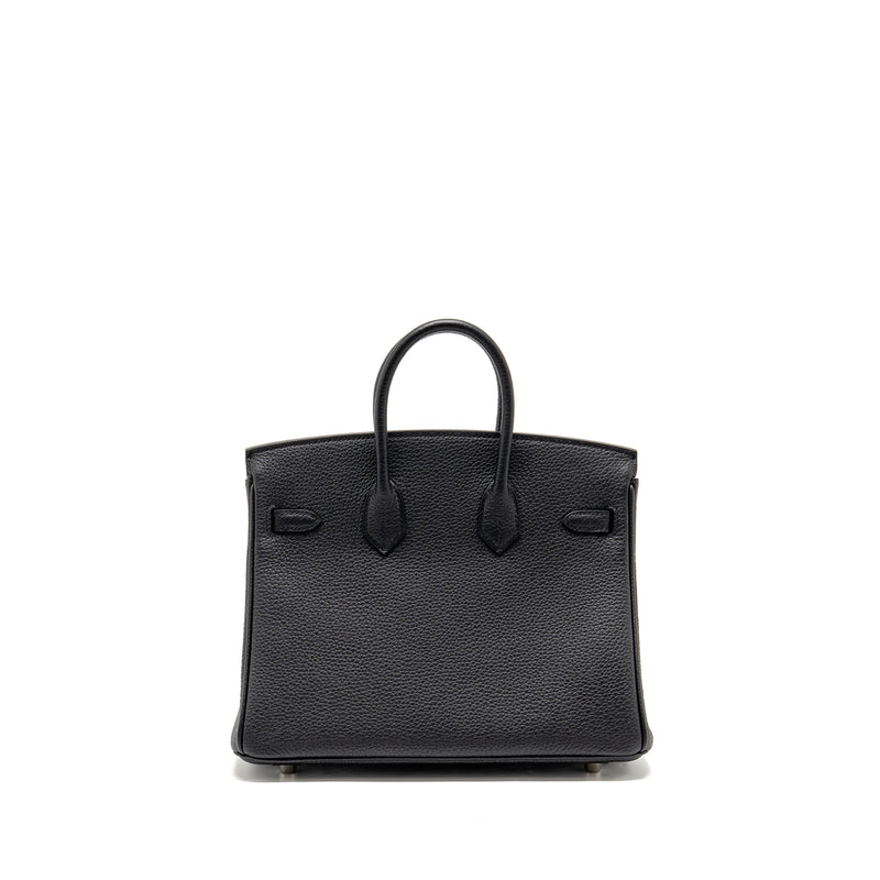 Hermes Birkin 25 Togo black SHW stamp K