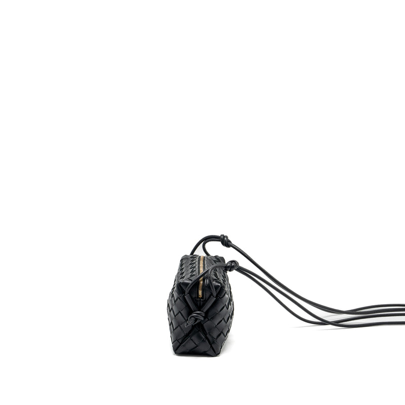 Bottega Veneta Mini Loop Camera Bag Lambskin Black GHW