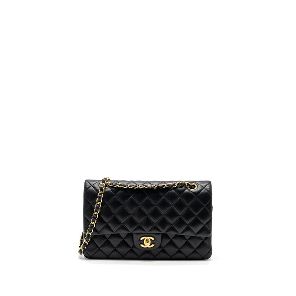 Chanel Medium Classic Double Flap Bag Lambskin Black GHW