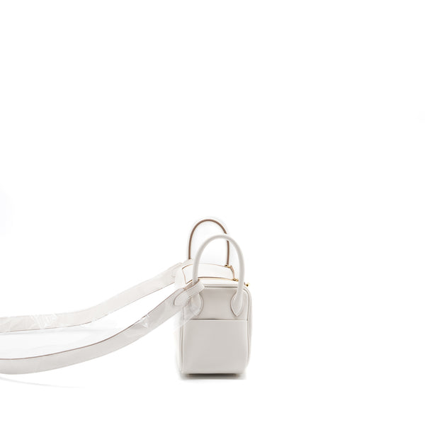 hermes mini lindy swift gris pale / gris Meyer GHW stamp B