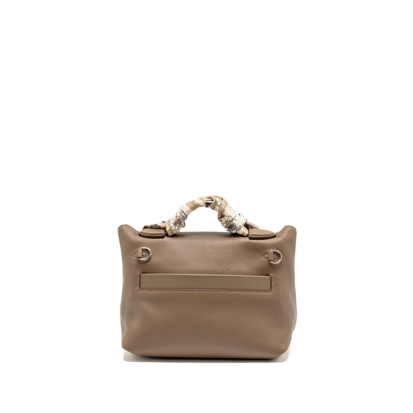 Hermes Mini 24/24 2424-21 Bag Evercolor Etoupe SHW Stamp B