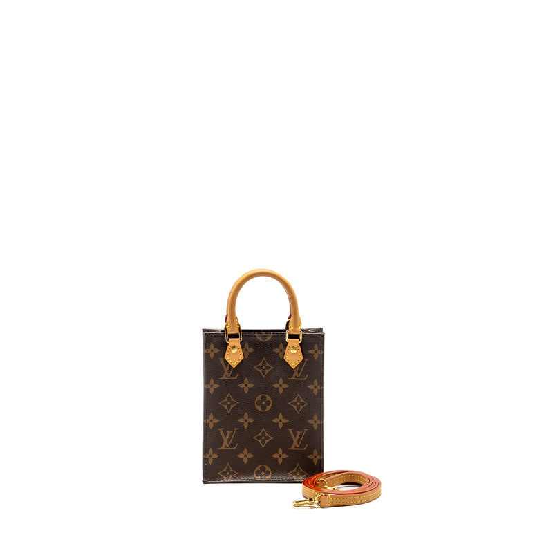 Louis Vuitton Petit Sac Plat Monogram Canvas GHW