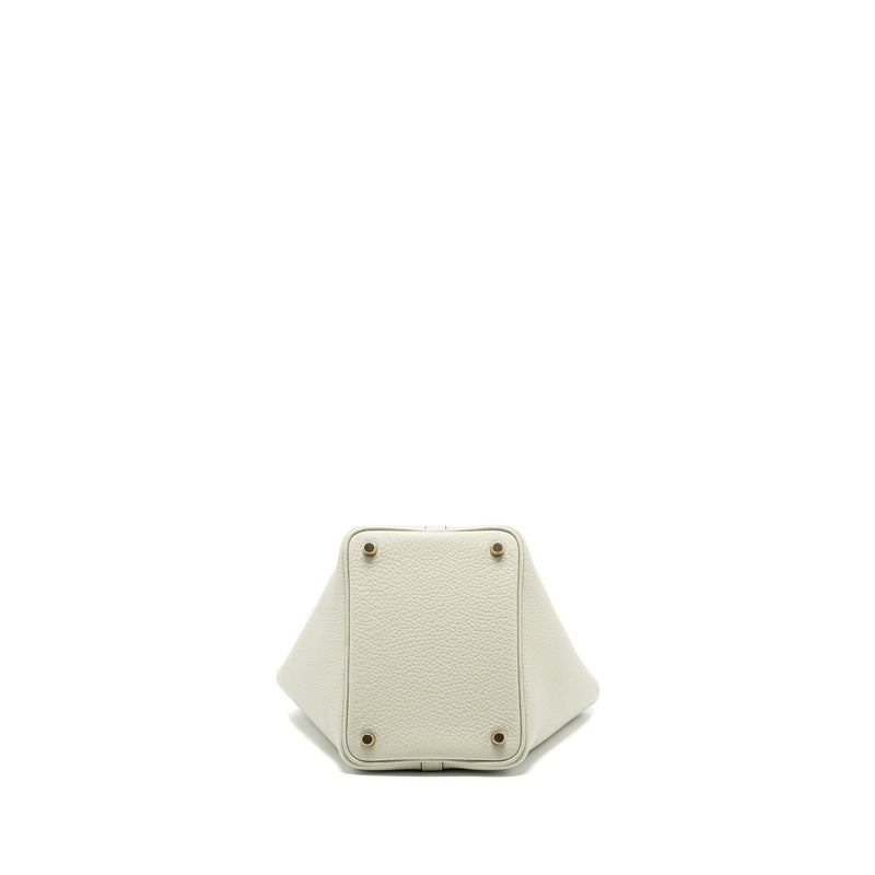 Hermes Picotin 18 Lock Bag Clemence Gris Neve GHW Stamp B