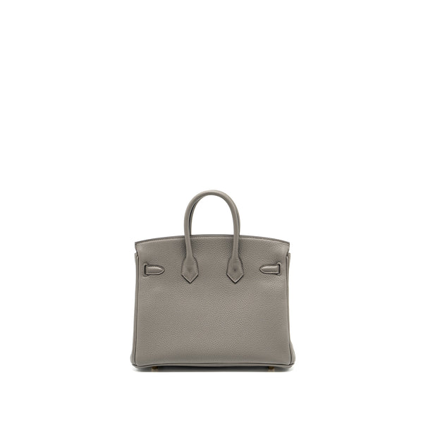 Hermes Birkin 25 togo gris Meyer GHW stamp B