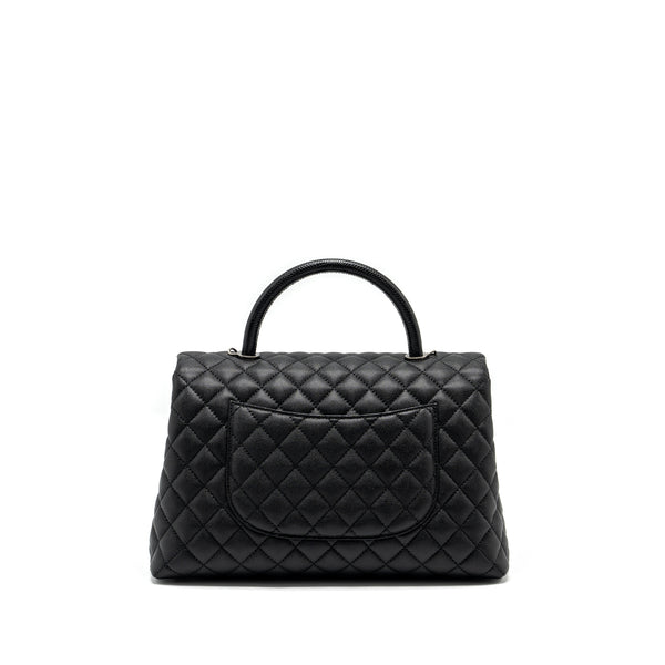 Chanel Large Coco Handle Caviar Black Ruthenium Hardware