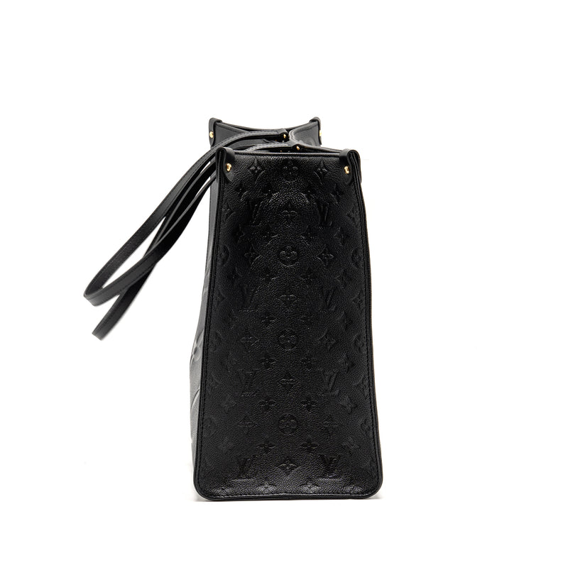 Louis Vuitton Onthego GM Monogram Empreinte Leather Black GHW
