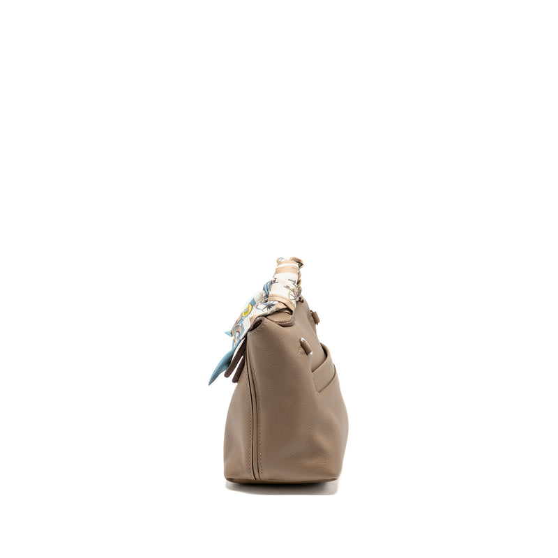 Hermes Mini 24/24 2424-21 Bag Evercolor Etoupe SHW Stamp B