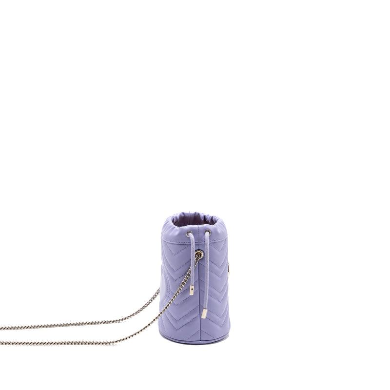 Gucci GG Marmont Bucket Bag Calfskin Light Purple SHW