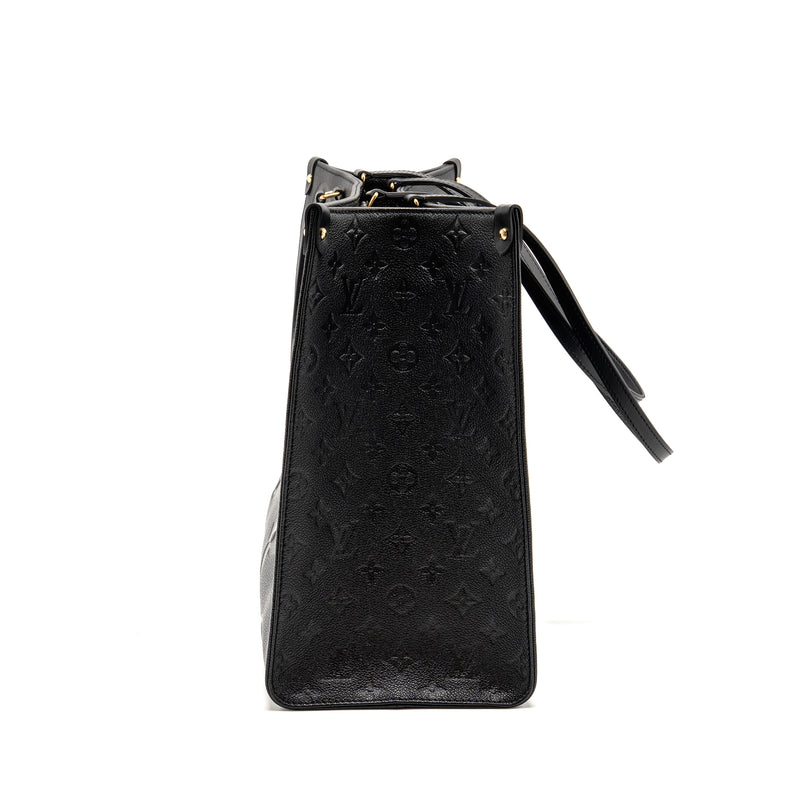 Louis Vuitton Onthego GM Monogram Empreinte Leather Black GHW
