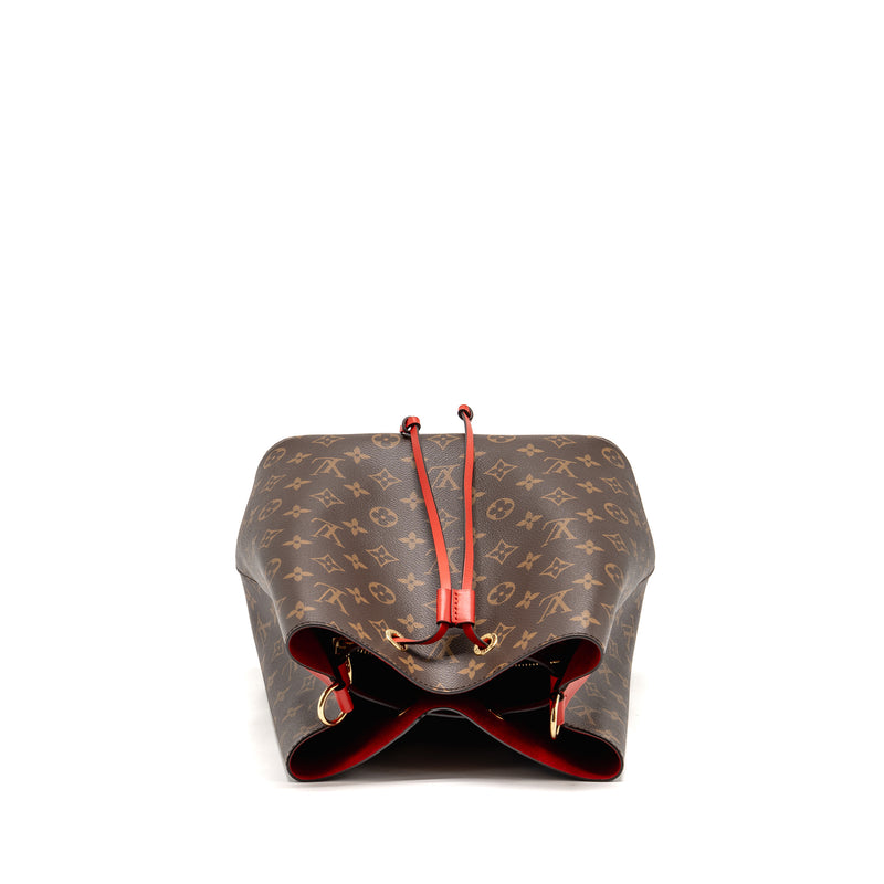 Louis Vuitton Neo Noe Monogram Canvas Red GHW