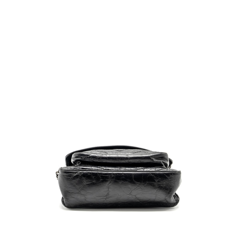 Saint Laurent/YSL Medium Niki Bag Shiny Calfskin Black SHW
