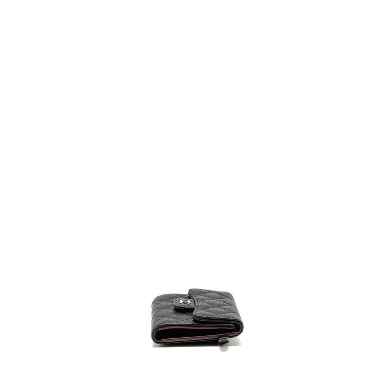 Chanel Small Classic Flap Wallet Caviar Black SHW