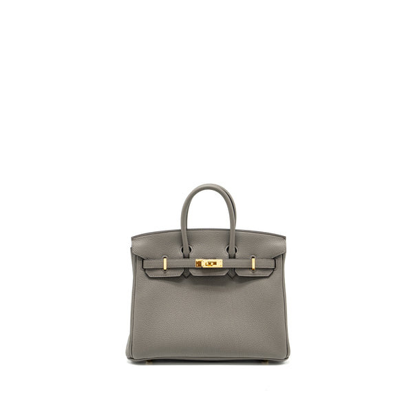Hermes Birkin 25 togo gris Meyer GHW stamp B