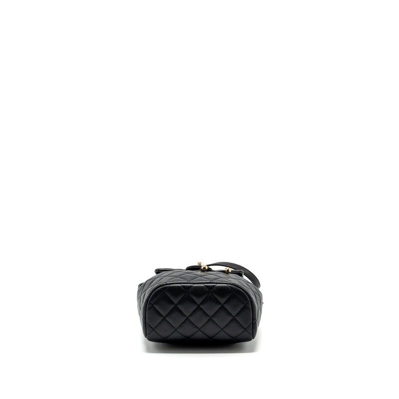 Chanel 23s mini Backpack Caviar Black LGHW (Microchip)