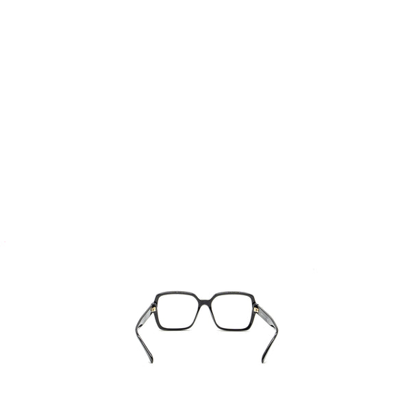 Chanel square glasses frame with chanel letter black