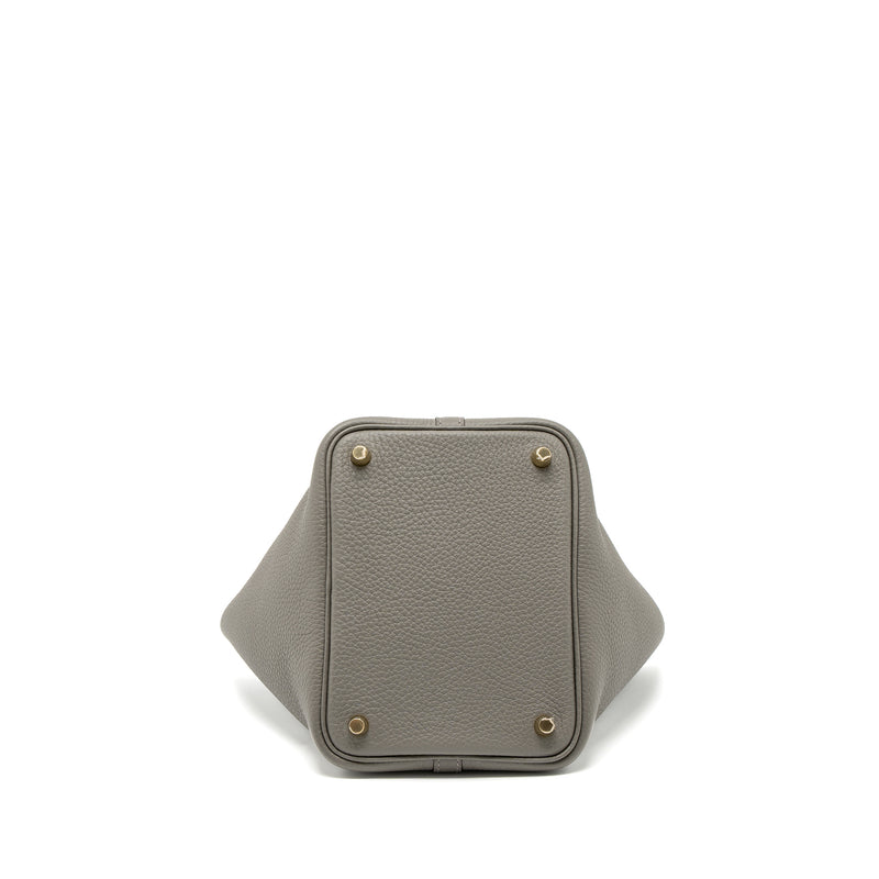 Hermes Picotin 18 Clemence Gris Meyer GHW Stamp U