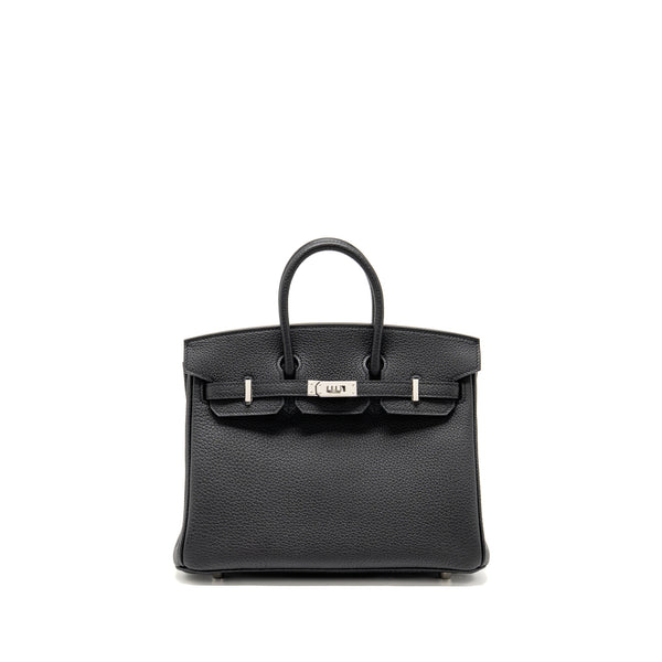 Hermes Birkin 25 Togo black SHW stamp K