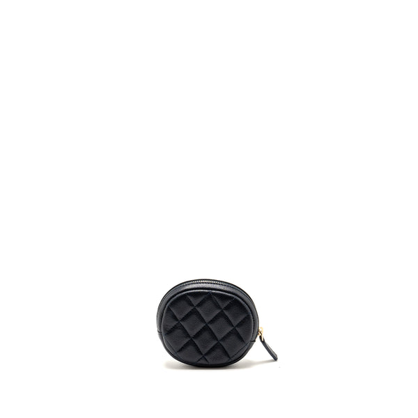 Chanel Mini Zipper Coin Purse Caviar Navy LGHW