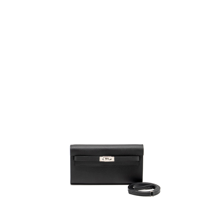 Hermes Kelly To Go Epsom Black SHW Stamp W