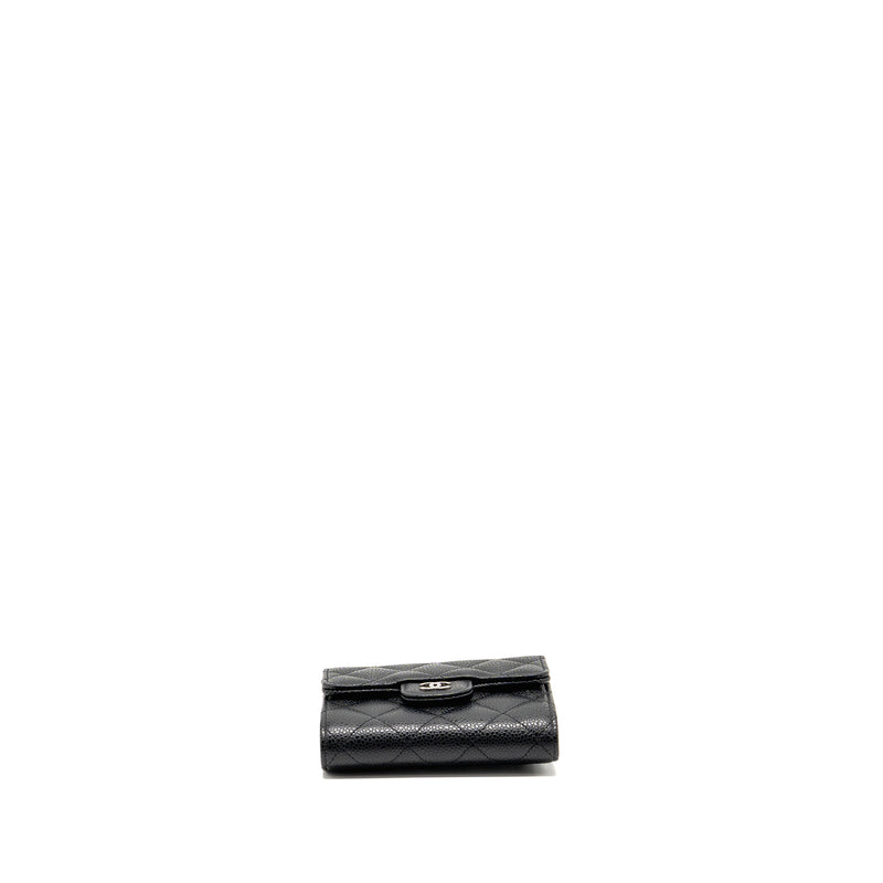Chanel Small Classic Flap Wallet Caviar Black SHW