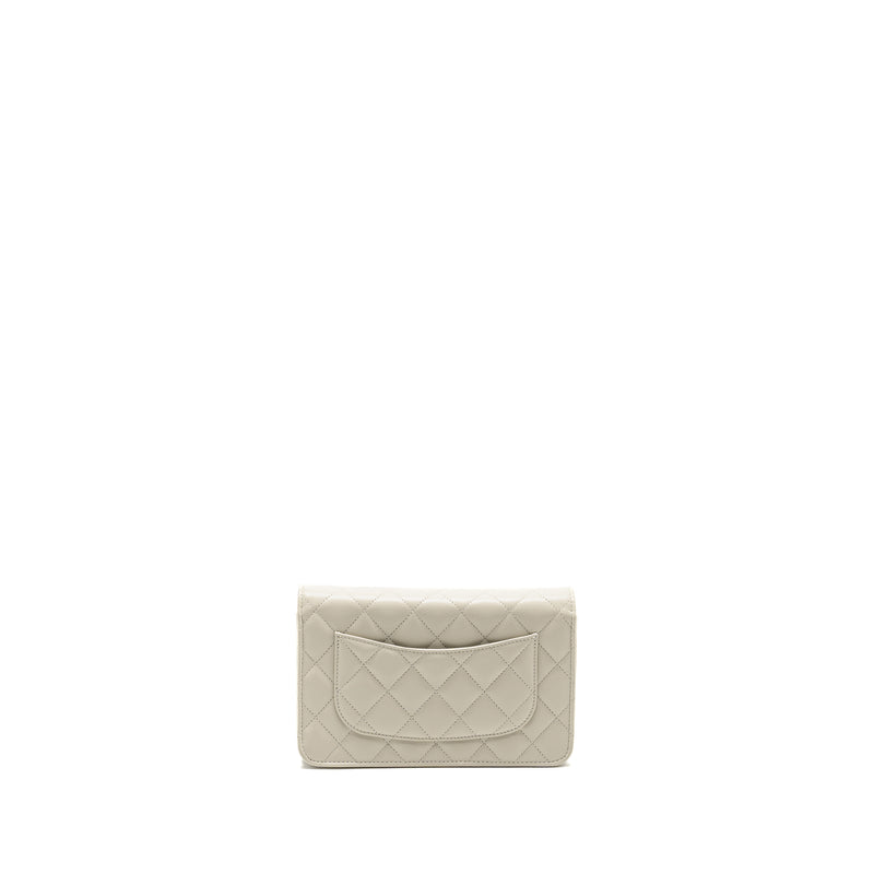 Chanel Classic Wallet on Chain Caviar Creamy White LGHW(microchip)