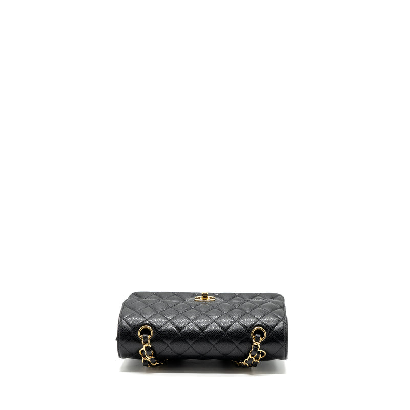 Chanel Small Classic Double Flap Bag Caviar Black GHW(microchip)