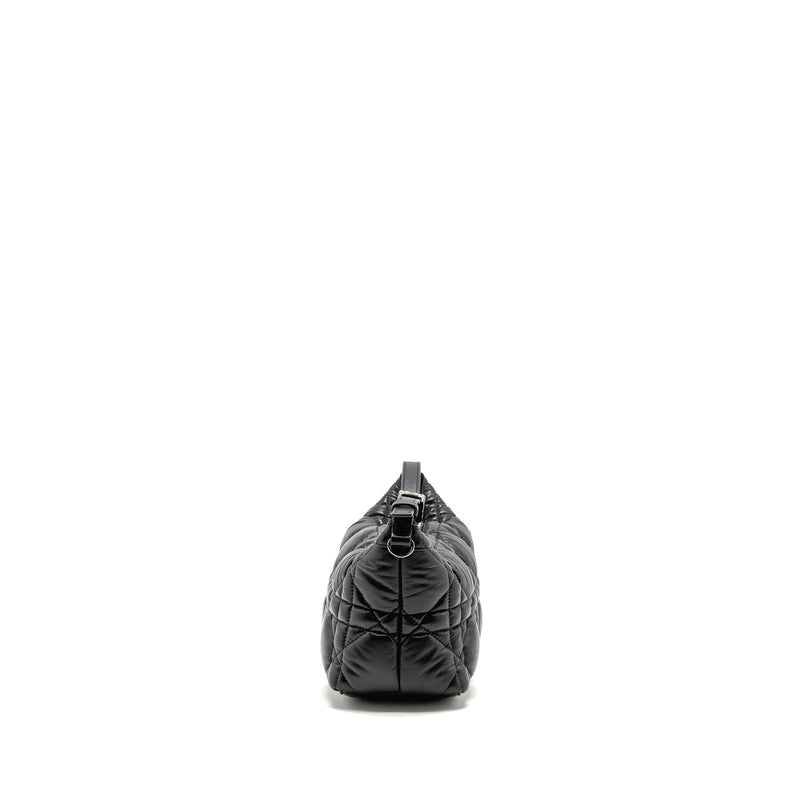 Dior Medium Diortravel Nomad Pouch Macrocannage Calfskin Black SHW