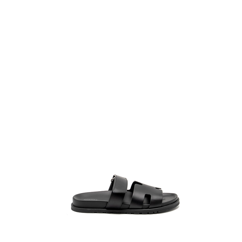 Hermes Size 42 Men’s Chypre Sandals Black