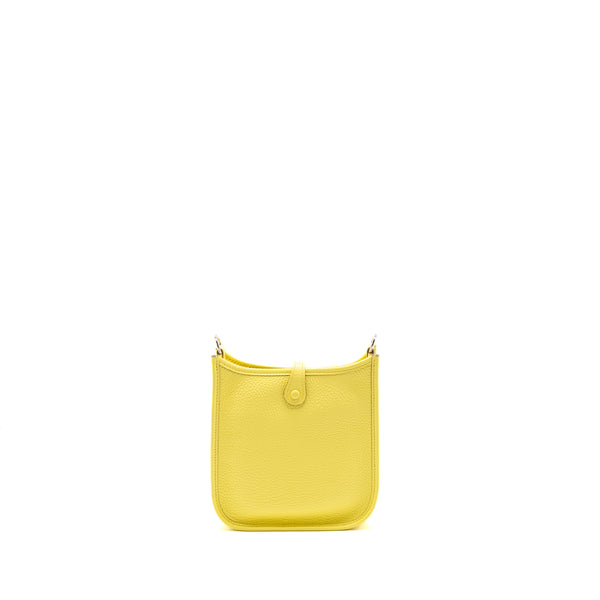 Hermes Mini Evelyne Clemence Limoncello SHW Stamp B