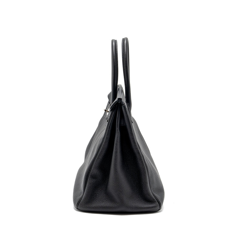 Hermes Birkin 35 Togo Black SHW Stamp Square R