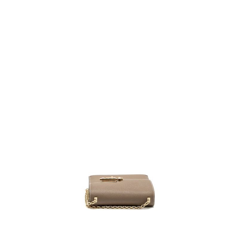 Hermes Mini Verrou Chevre Mysore Etoupe LGHW Stamp U