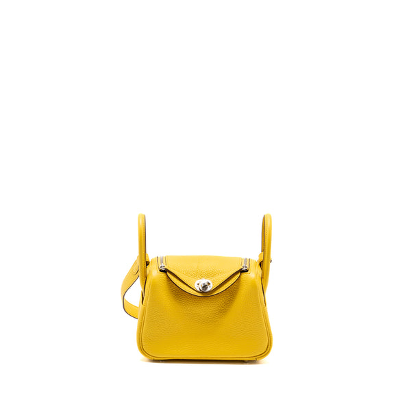 Hermes Mini Lindy Clemence B4 Sun SHW Stamp B