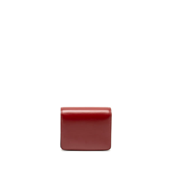 Celine Mini classic box bag calfskin red GHW