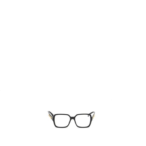 Chanel square glasses frame with chanel letter black