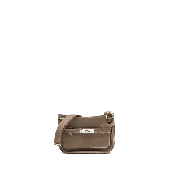 Hermes Mini Jypsiere Evercolor Etoupe SHW Stamp B