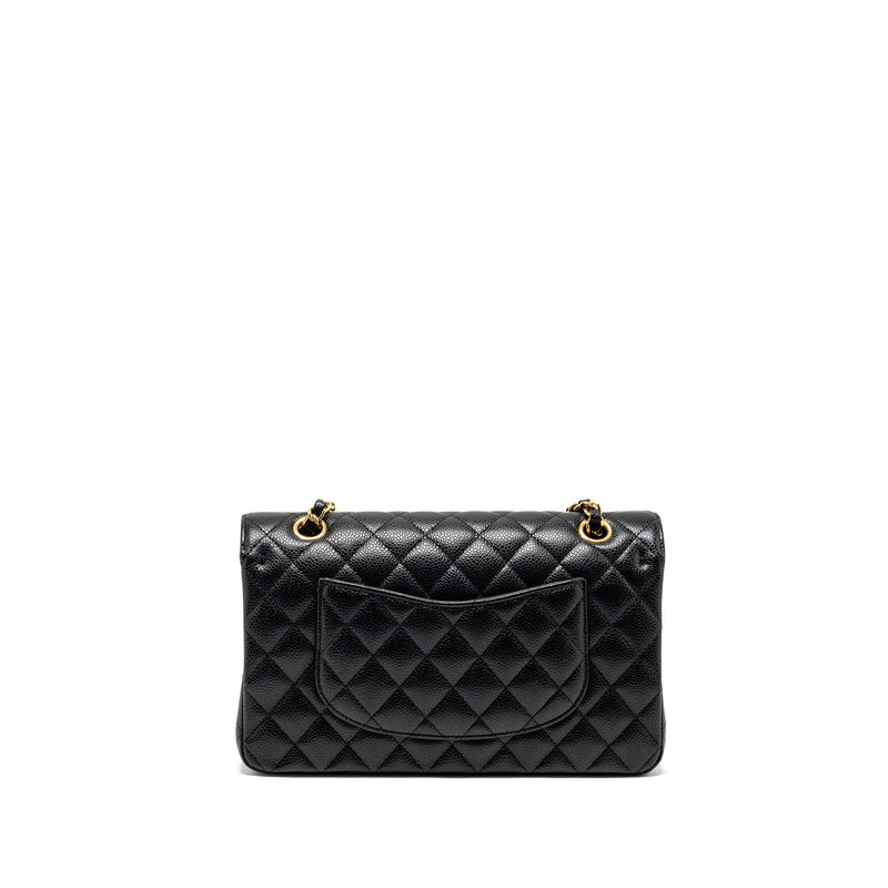 Chanel Medium Classic Double  Flap Bag Caviar  Black GHW