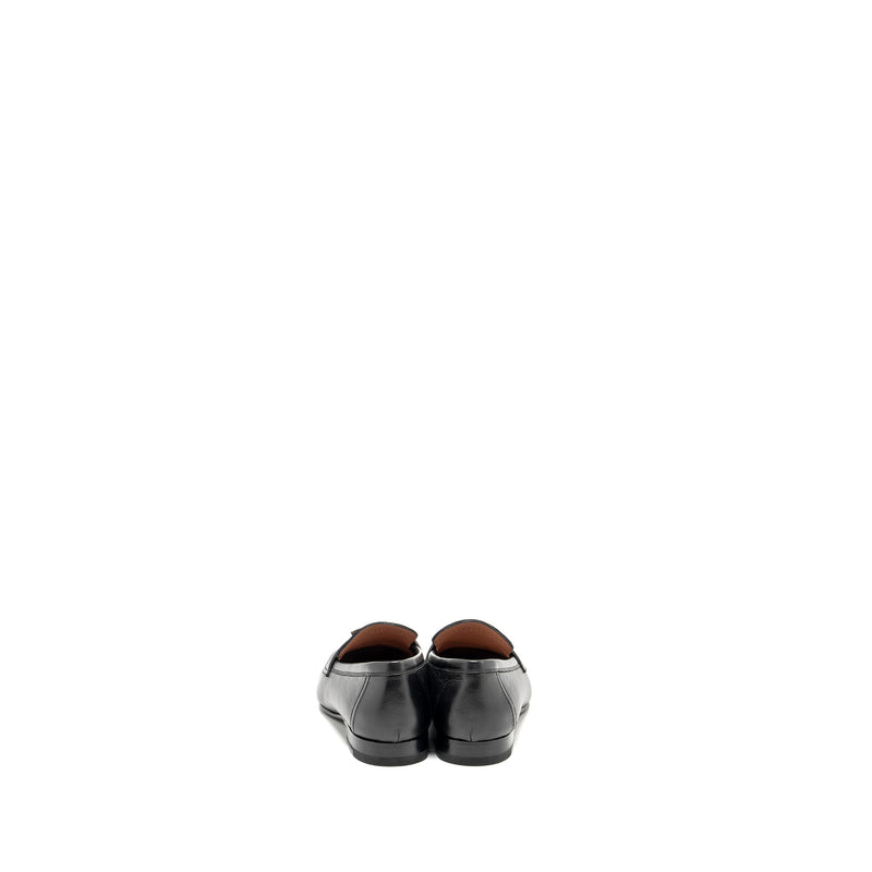 HERMES Size 36 Paris Loafer Goatskin Black SHW