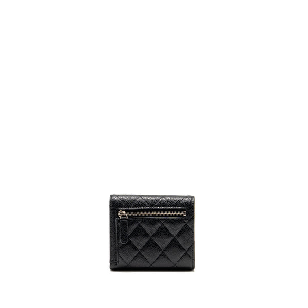 Chanel Small Classic Flap Wallet Caviar Black SHW