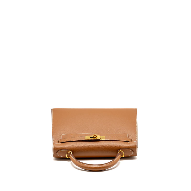 Hermes Kelly 28 Epsom Gold GHW Stamp Z