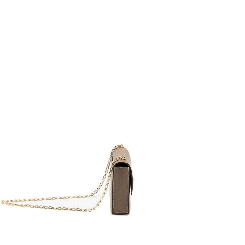 Hermes Mini Verrou Chevre Mysore Etoupe LGHW Stamp U