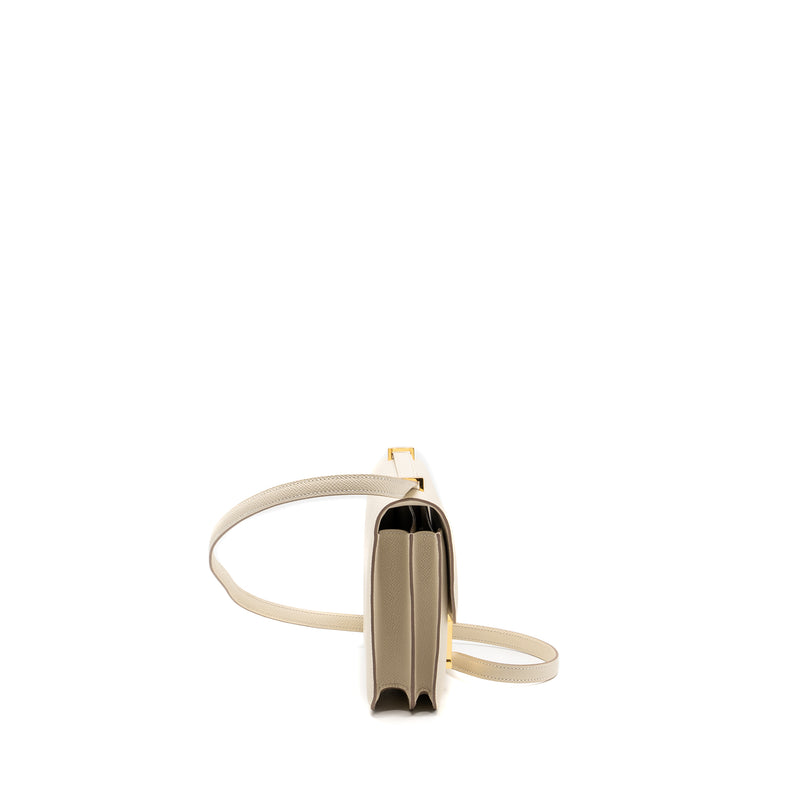 Hermes mini constance Epsom Craie GHW Stamp B