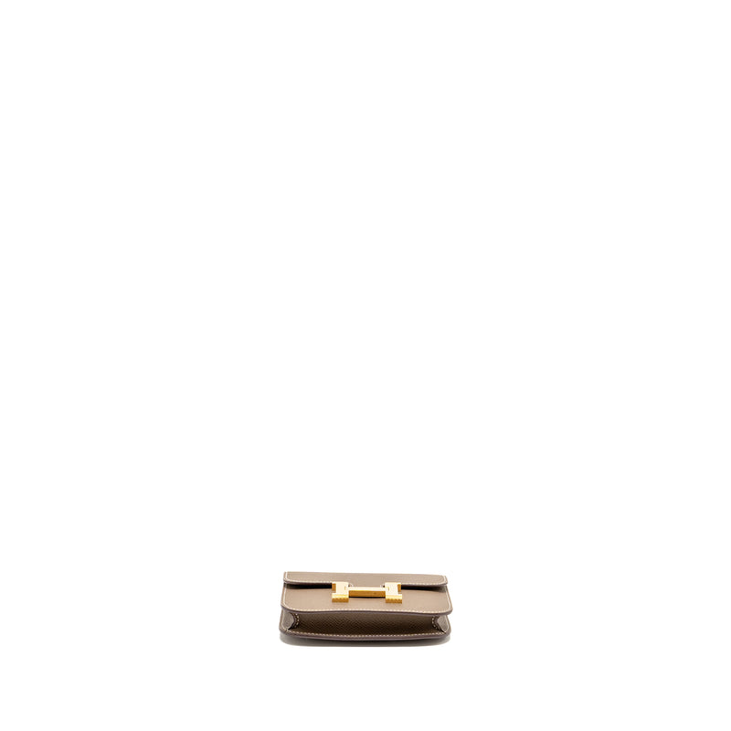 Hermes Constance Slim Epsom Etoupe GHW Stamp U